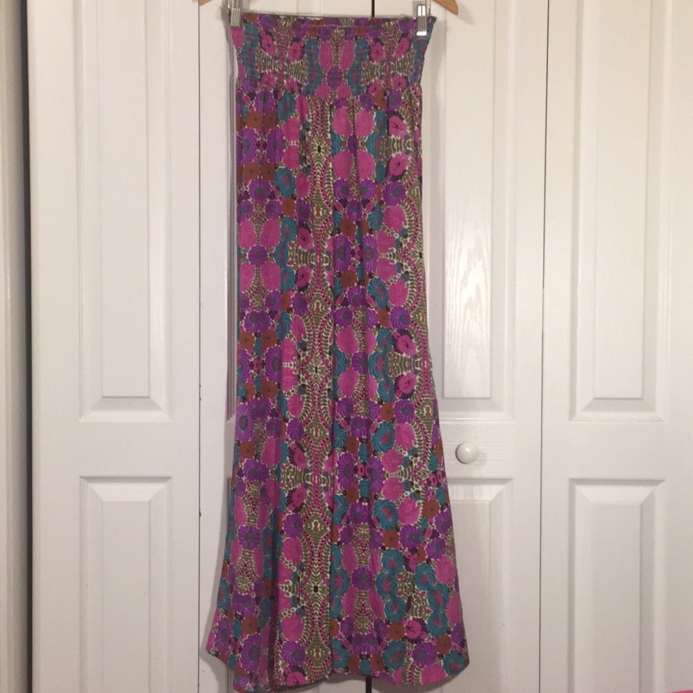 Show Me Your MuMu Floral Wide Leg Pants - Black and Pink